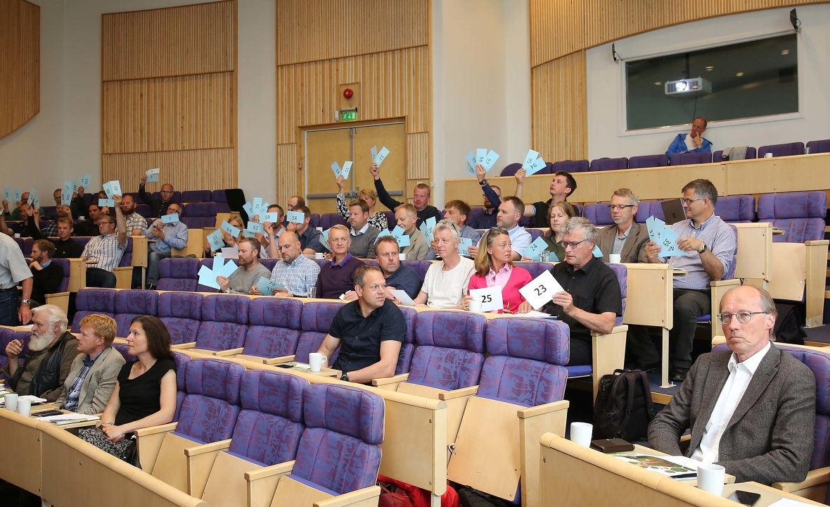 Her stemmer Mjøsens delegater ja til å gå i  fusjon med Glommen Skog SA. 
